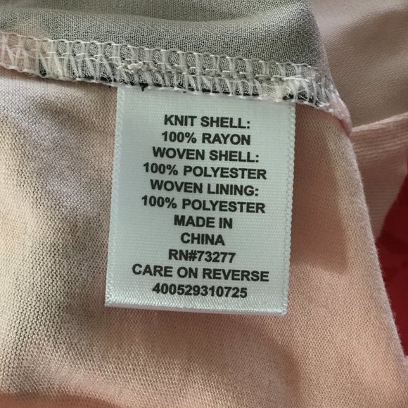 Elle Soft  Pink Shell w/black dot design, Medium - Picture 5 of 5